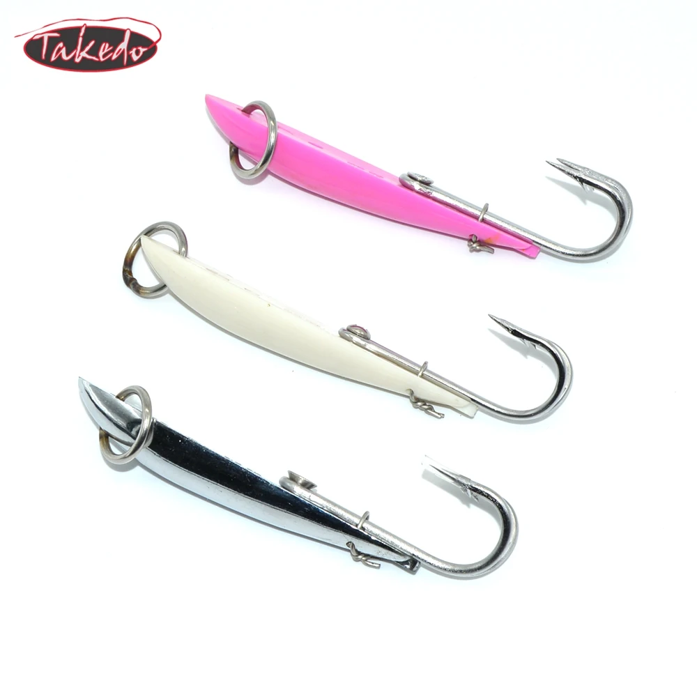 TAKEDO wholesale high quality deep sea fish hooks fishing tuna  jig fly hook fishing hook jig  tuna trolling lure