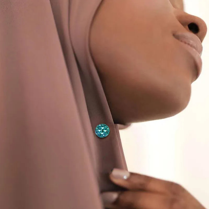 Good Cheap Price Shawl Scarf Accessories Lady Muslim Headscarf Diamond No-snag  Pins Oem Magnetic Hijab Magnet Pin