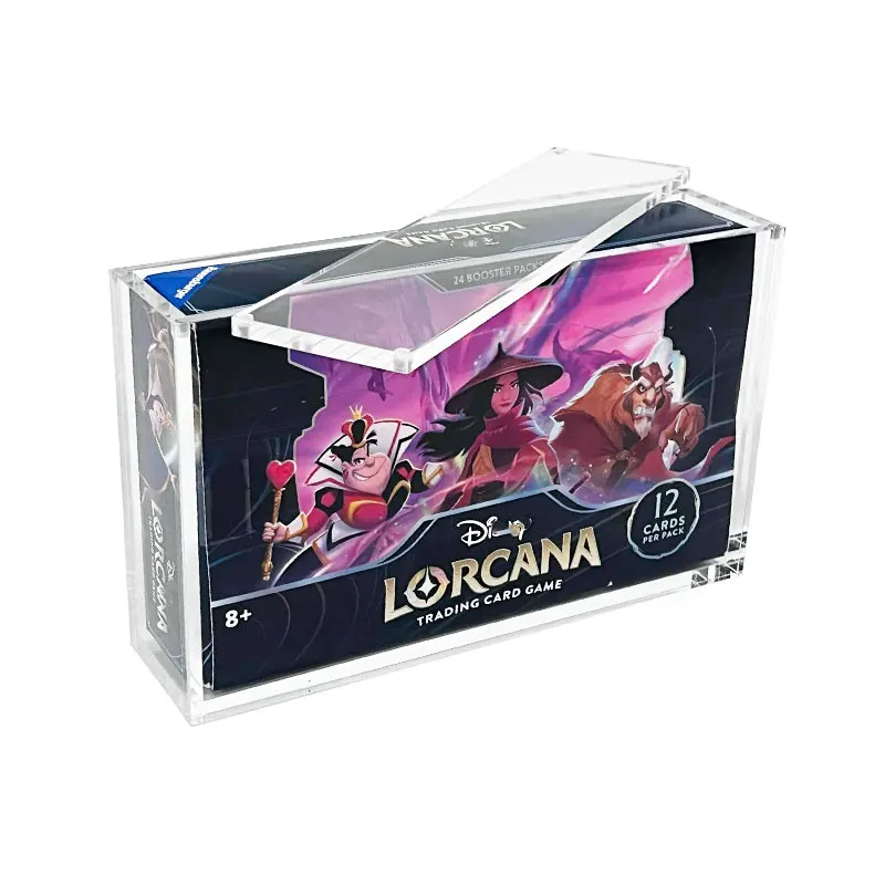 Lorcana TCG Chapter Booster Box Advanced UV protection transparent acrylic display box