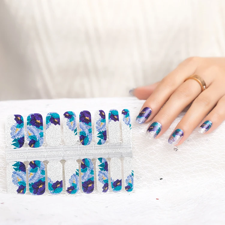 Nail polish strips manufacturer personalized fashion design DIY nail wraps