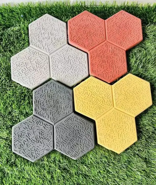 Outdoor Road Paving Plastic Floor Brick Tile Cement Concrete Paver Plastic Moulds
