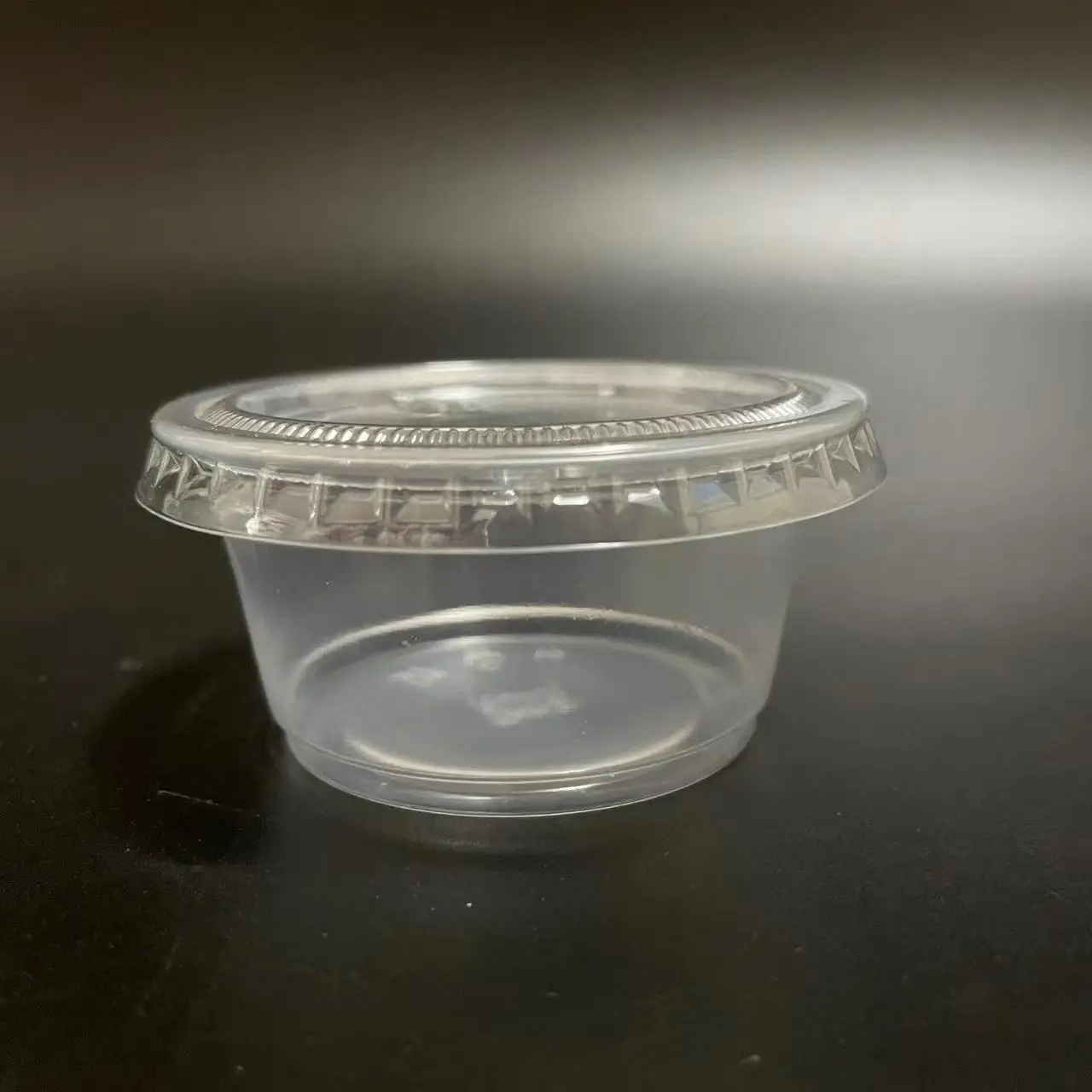 SP2323 Customized transparent plastic mini cup with lid pudding plastic cups disposable jelly plastic cup