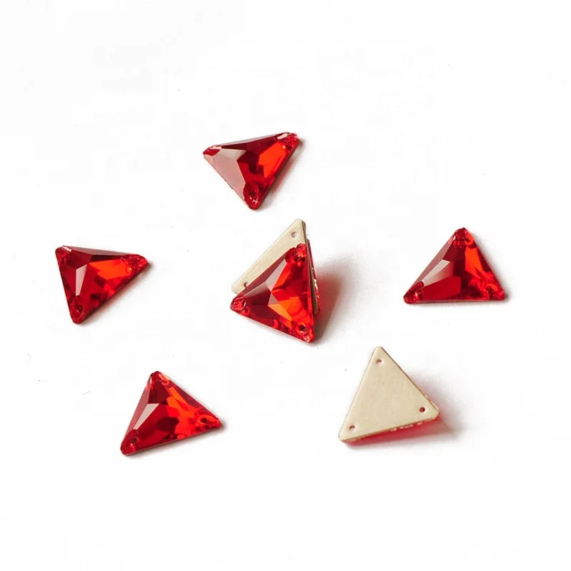 YANRUO 3270 Crystal Triangle Sew On Crystal Stones K9 Crystal Rhinestones Glass For Clothes Bag Shoes
