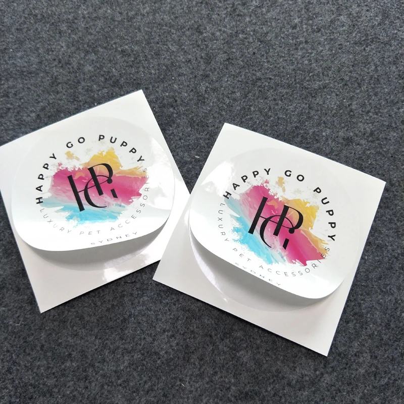 Fashion Promotion Stickers Paper Sticker Self Adhesive PVC Sticker With Custom Logo