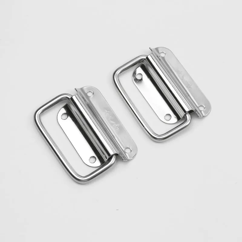 Durability Stainless Spring Handles Wardrobe Case Pull Sturdy Handle 20 Large Puller Toolbox Folding Handle