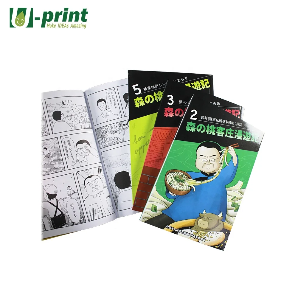 Professional Manufacturer OEM ODM Custom Made Mini Comic Book Design Manga Art Books