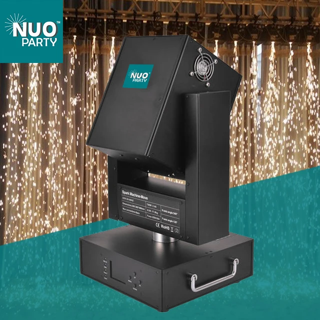 New products 750w indoor/outdoor move-head DMX cold spark fountain machine for wedding stage effects moving fireworks