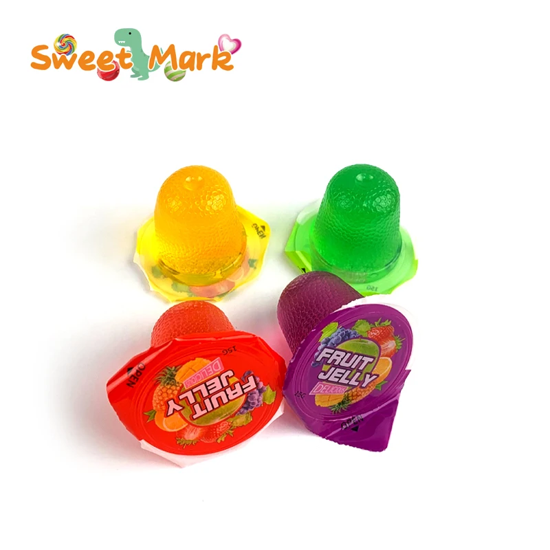 Sweet Fruity Flavor Jelly Halal Assorted Jelly Jar Pudding