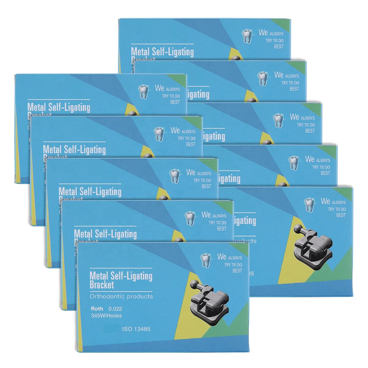 High Quality Roth/MBT Orthodontic Self-Ligating Dental Brackets