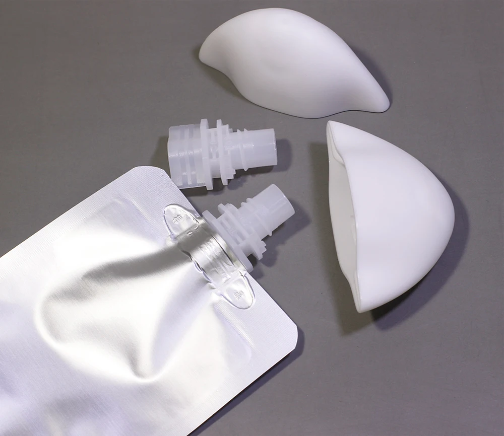 New design plastic stand up pouch spout cap