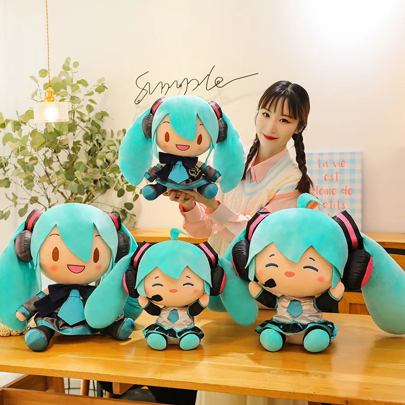 35 см 50 такая же модель Hatsune FutureBasic и Q версия популярные украшения плюшевые игрушки подарок на день рождения