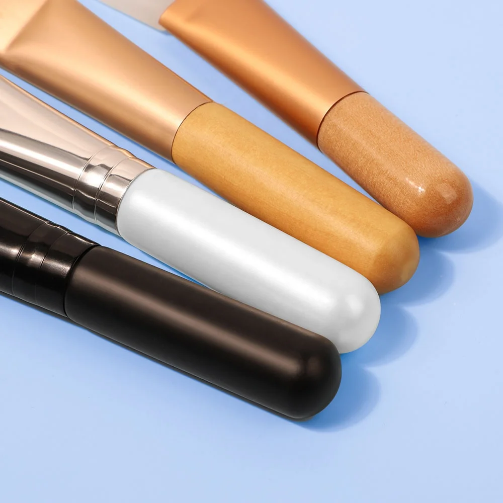Make Up Synthetic Hair Skincare Clay Mask Silicon Handle Cute Kids Eco Low Moq Face Travel Silicon Mini Single Makeup Brush