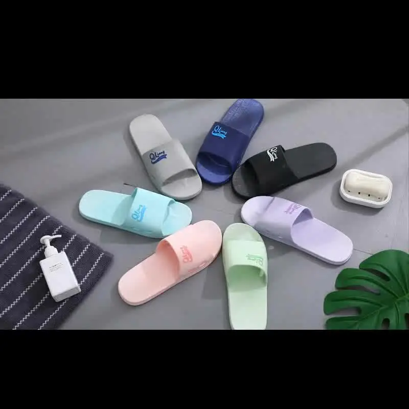 2022 Light Weight Summer Anti-Slip Bathroom Women Soft Sole House Slides Fancy Color Indoor Couple Slippers