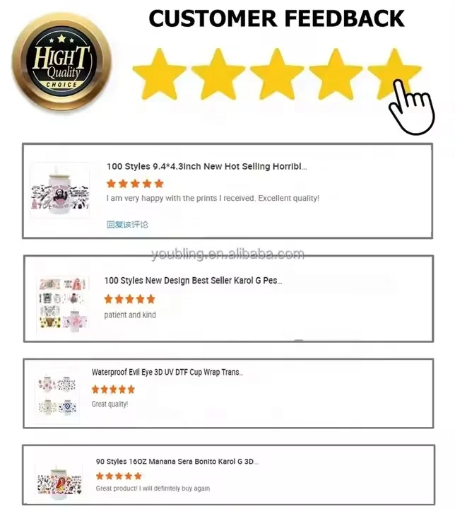 New Halloween UV DTF Cup Wrap Transfers Stickers Wholesale Custom UV DTF Cup Wrap Transfers Halloween Horrible Theme For 16OZ