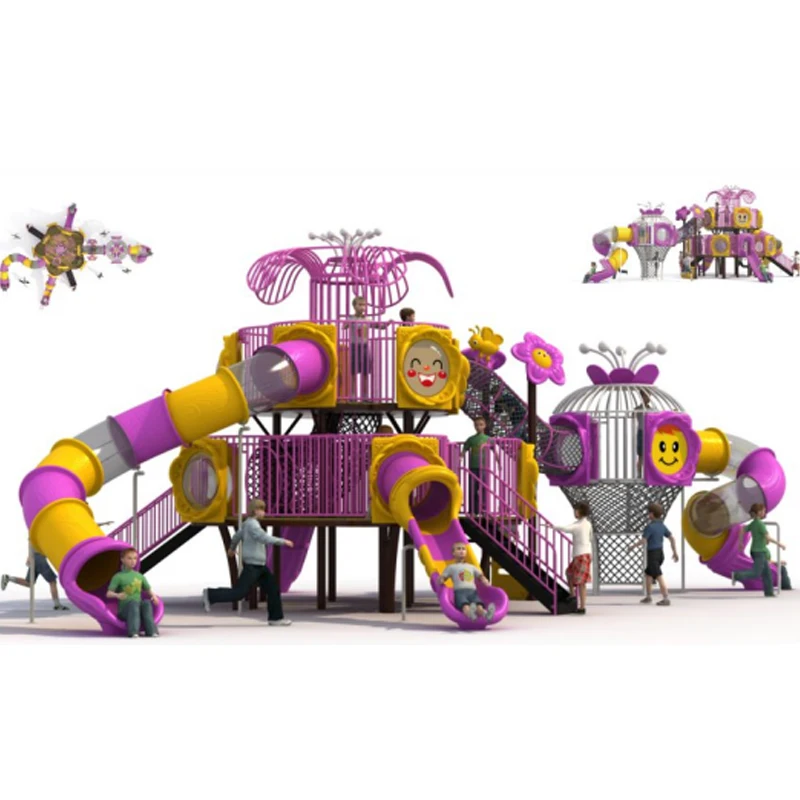 Plastic LLDPE Material Slide Set Kids Cheap Outdoor Water Playground For Age 3-12 Years