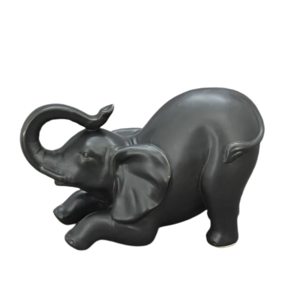 Искусственные белые керамические фигурки слонов для