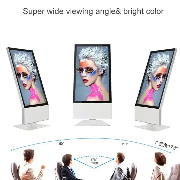 Portable All In One Computer Interactive Information Lcd Advertising Player Digital Kiosk Touch Screen Kiosk