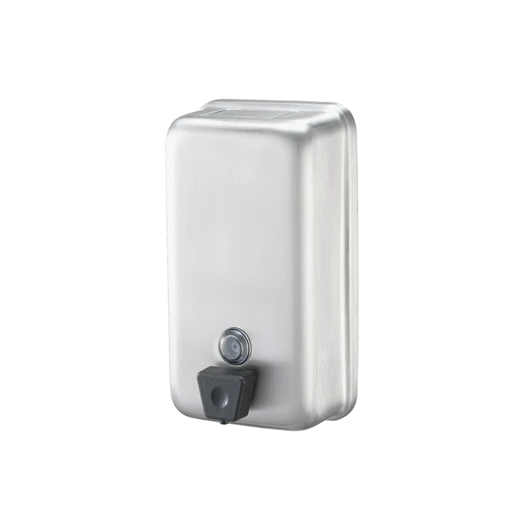 Stainless Steel Manual Soap Dispenser In Matte Black