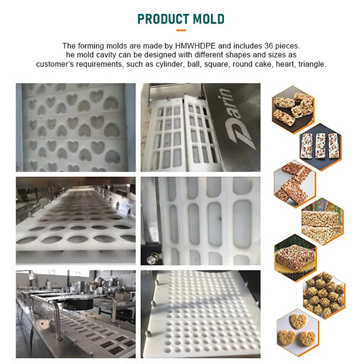 Commercial Protein Bar Forming Machine Machine Of Chocolate Bar Production Cereal Bars Making Machine