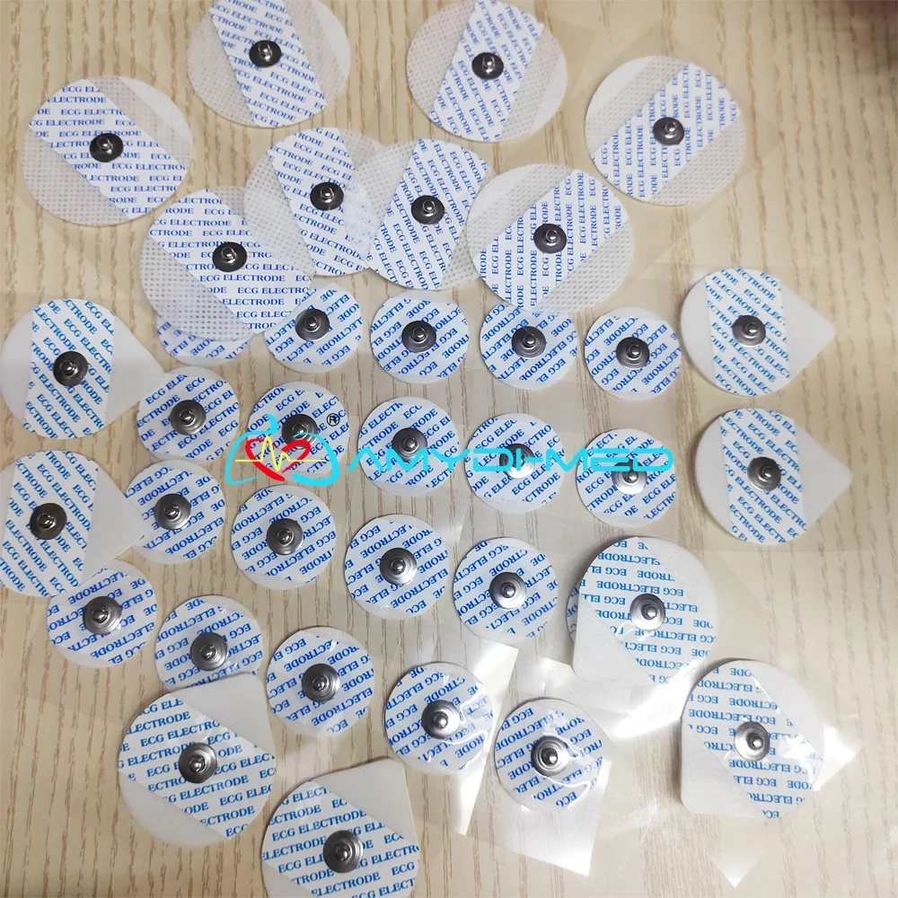 Ball Tube ECG Electrode Pressure Pad Clamp Snap Self-adhesive Neonatal Adult Disposable Ecg Electrodes For Surgery