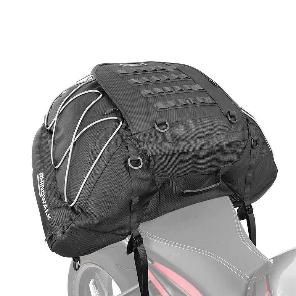 Rhinowalk Wholesale Motorcycle Seat Tail Bag Waterproof Lining Sport Motorbike saddle bag for Adventure