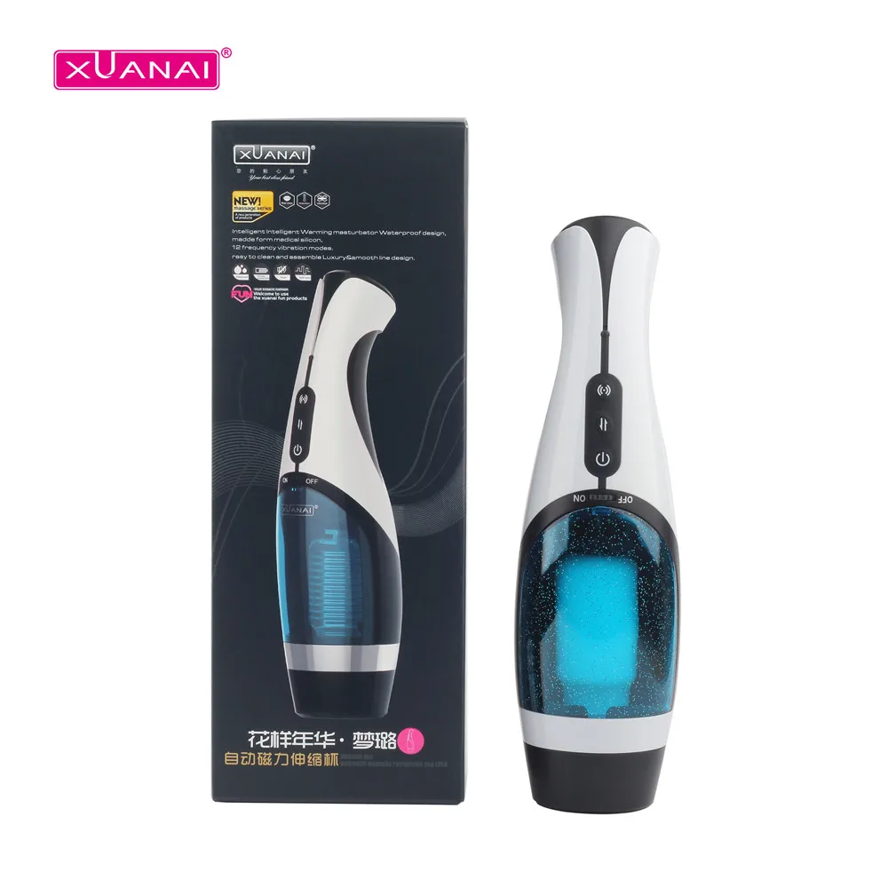  Hands free realistic automatic suck oral man electric telescopic thrusting piston vagina sex toy