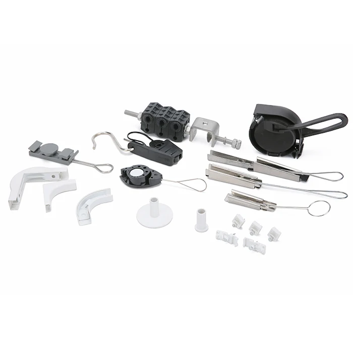 Outdoor FTTH Insulation Tension Clamp Fiber Optic Drop Cable Wire Clamp