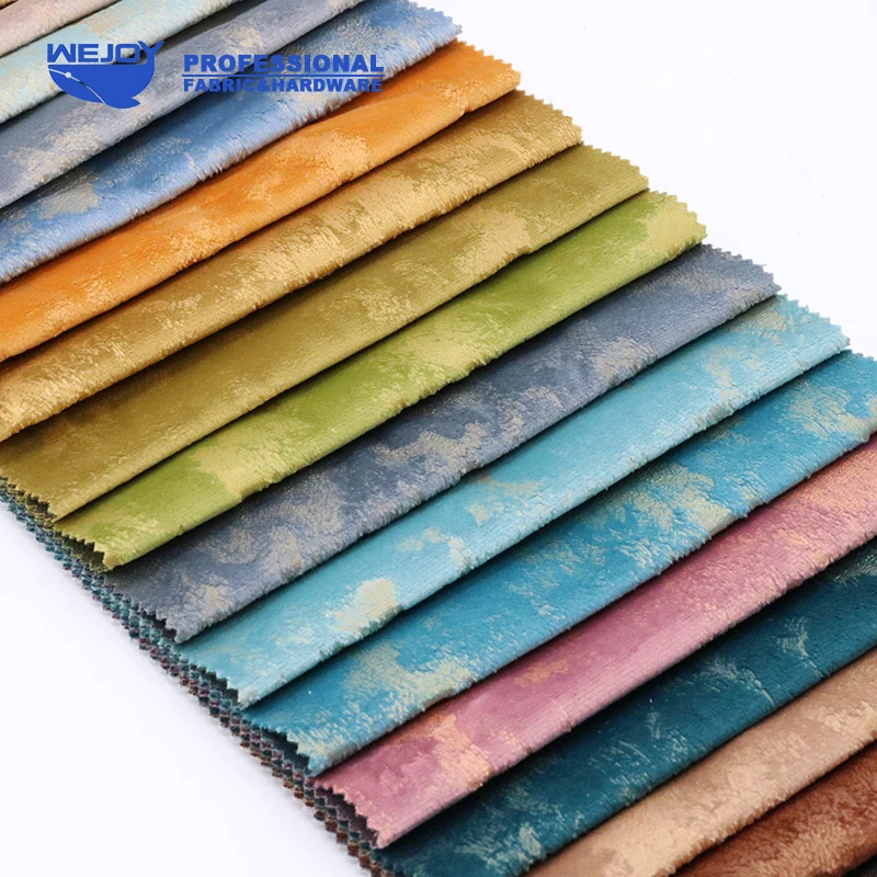 Jacquard moroccan ivory upholstery fabric 100% poly emboss velvet sofa fabrics for furniture