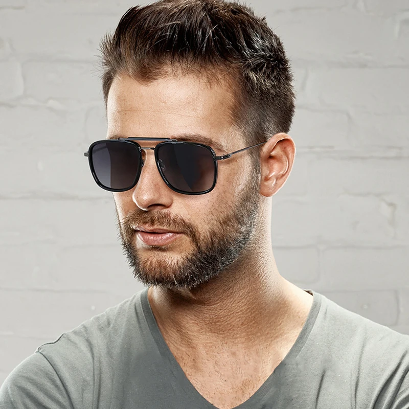 W3366 Dropshipping private lable high quality pilot black sunglasses polarized glasses 2021