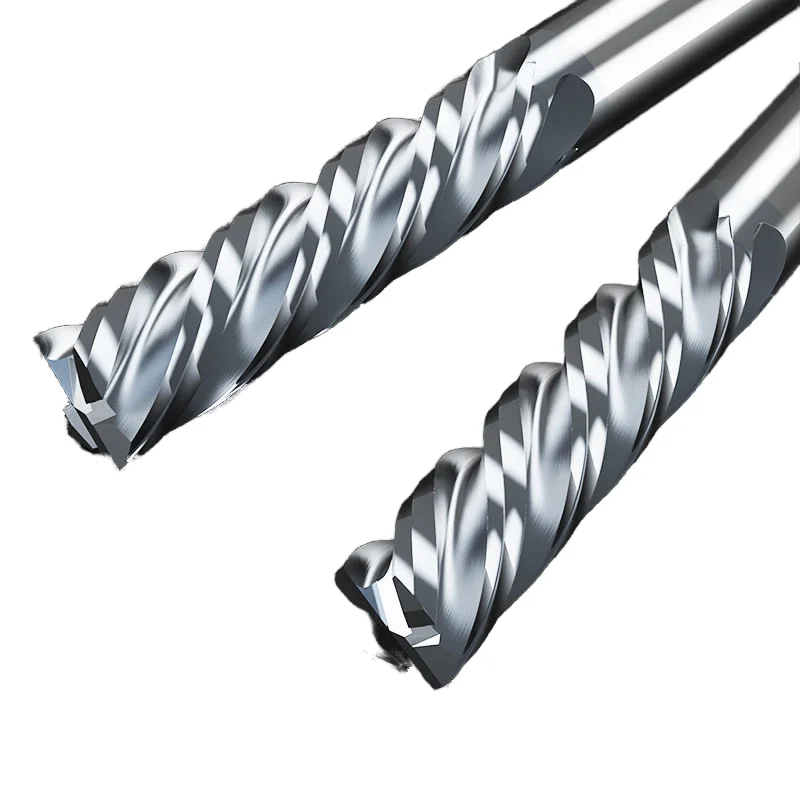 HRC70 four flutes spiral Alnovz3 coated tungsten steel end mill cnc metal engraving bits