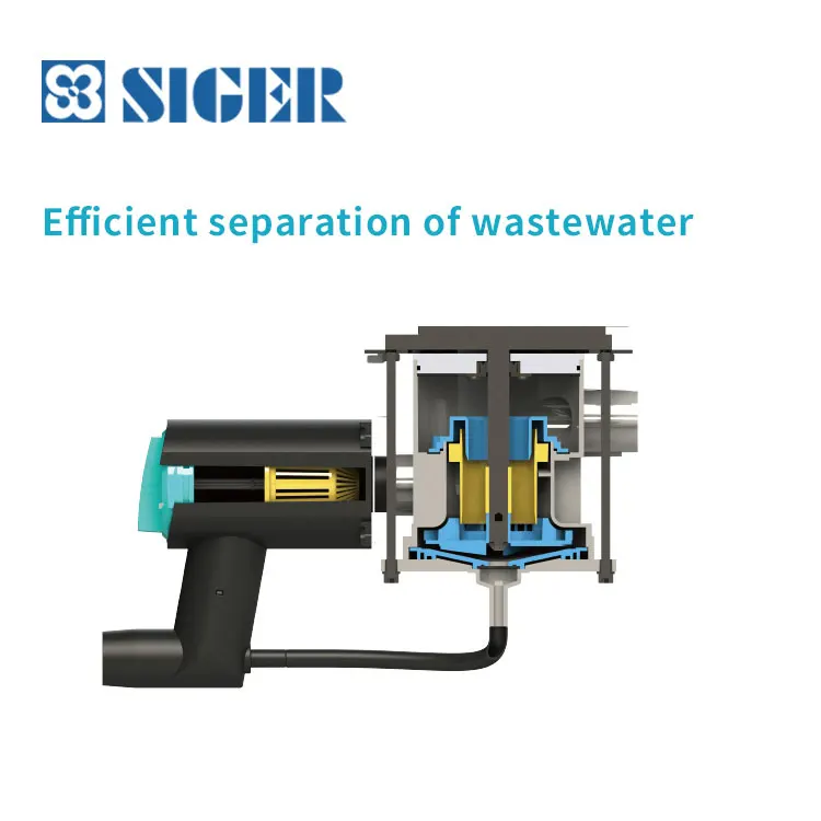 CE Approved siger medical VC80+ portable dental suction Auto start-stop system air/water separate dental cart suction compressor