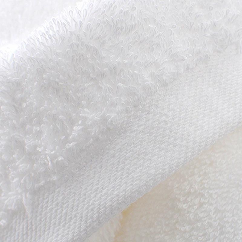 Wholesale custom Embroidery Logo 100% Cotton plain White Hand Towels for hote spa