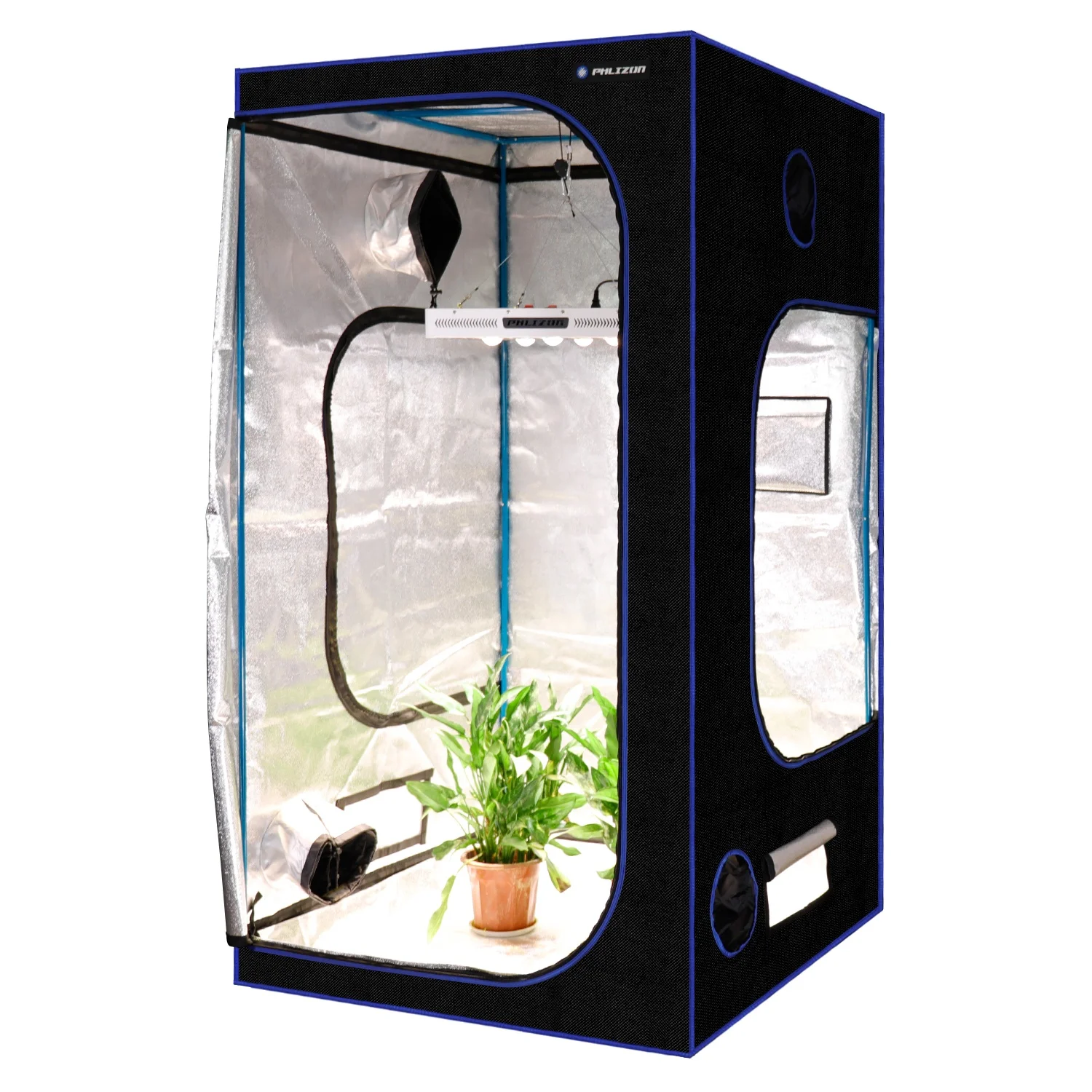 Mylar Reflective 600D oxford mylar fabric Grow room Indoor Complete kit Hydroponic Plant grow systems 4X4 tent