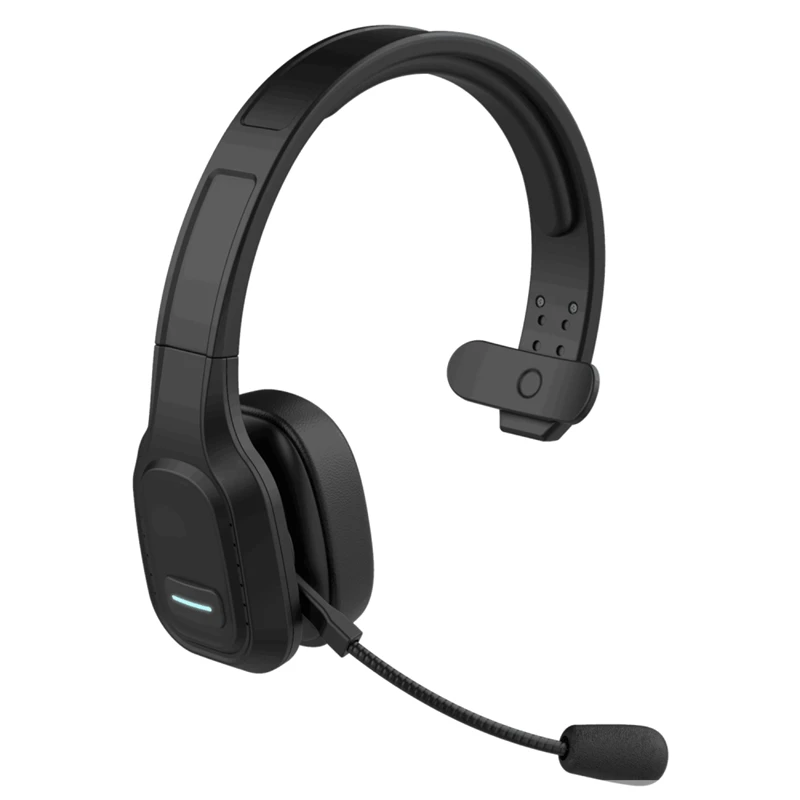 New Design Headband Mono Wireless Trucker headset Office Call Center Education Training Blue tooth 5.0 Headset