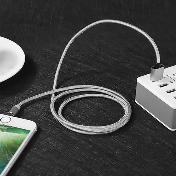 
Wholesale 2.4 A magnetic USB cable for android 1 M data line Micro USB Type C charger cable for iPhone 