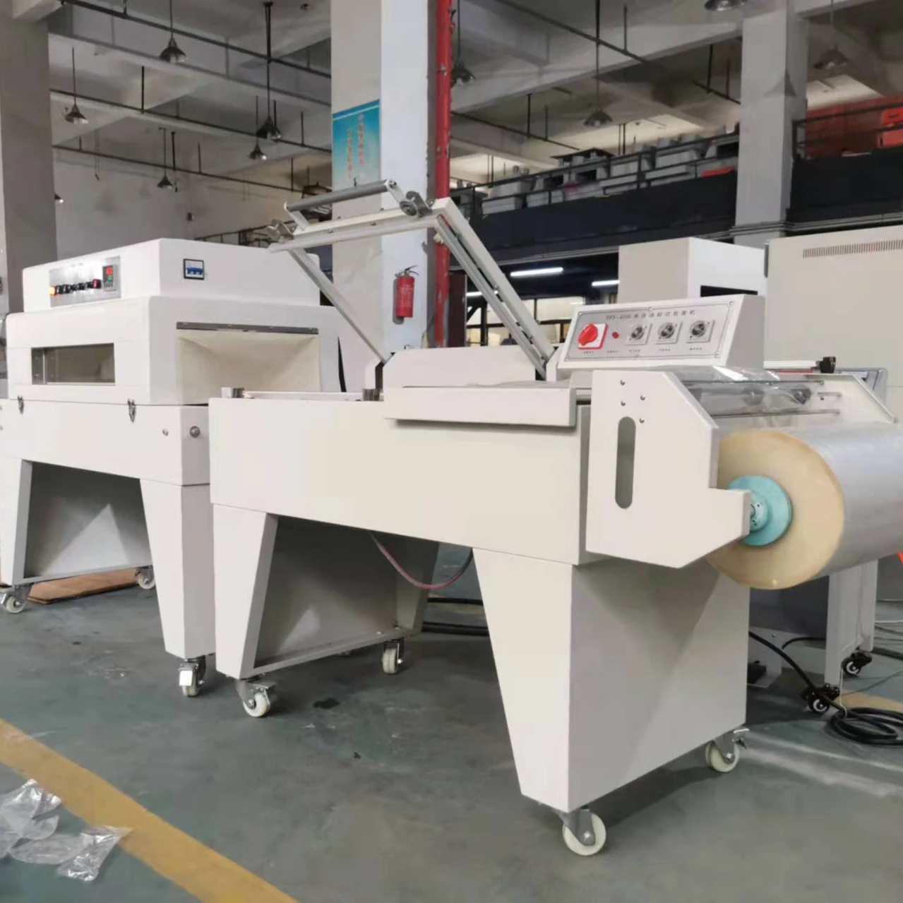 Semi Automatic L Bar Heat Film Shrink Tunnel Wrapper and Heat Shrink Wrapping Packing Machine