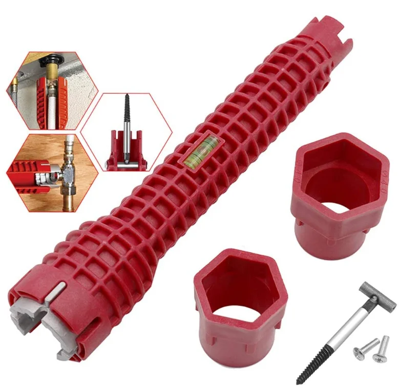 Многофункциональный гаечный ключ для смесителя, инструмент для установки на раковину с двойной головкой, гаечный ключ для водопроводной трубы, снасть для сантехники и владельцев дома