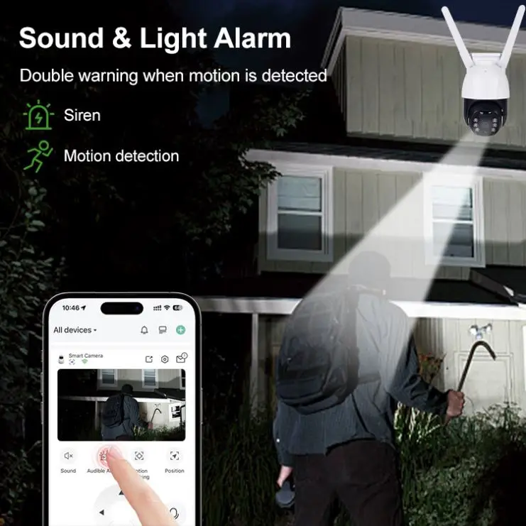 Wireless Camera System Outdoor Solar Powered Battery With Solar Panel Hidden Camera