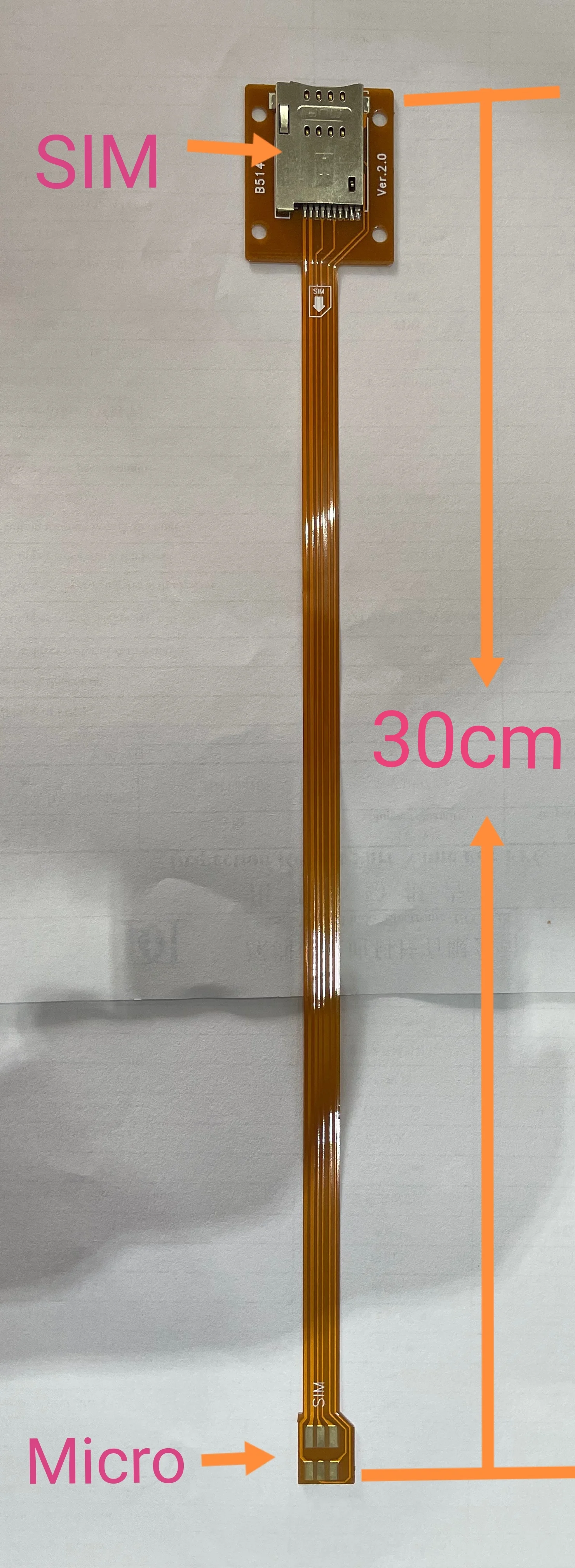 micro to sim 30cm