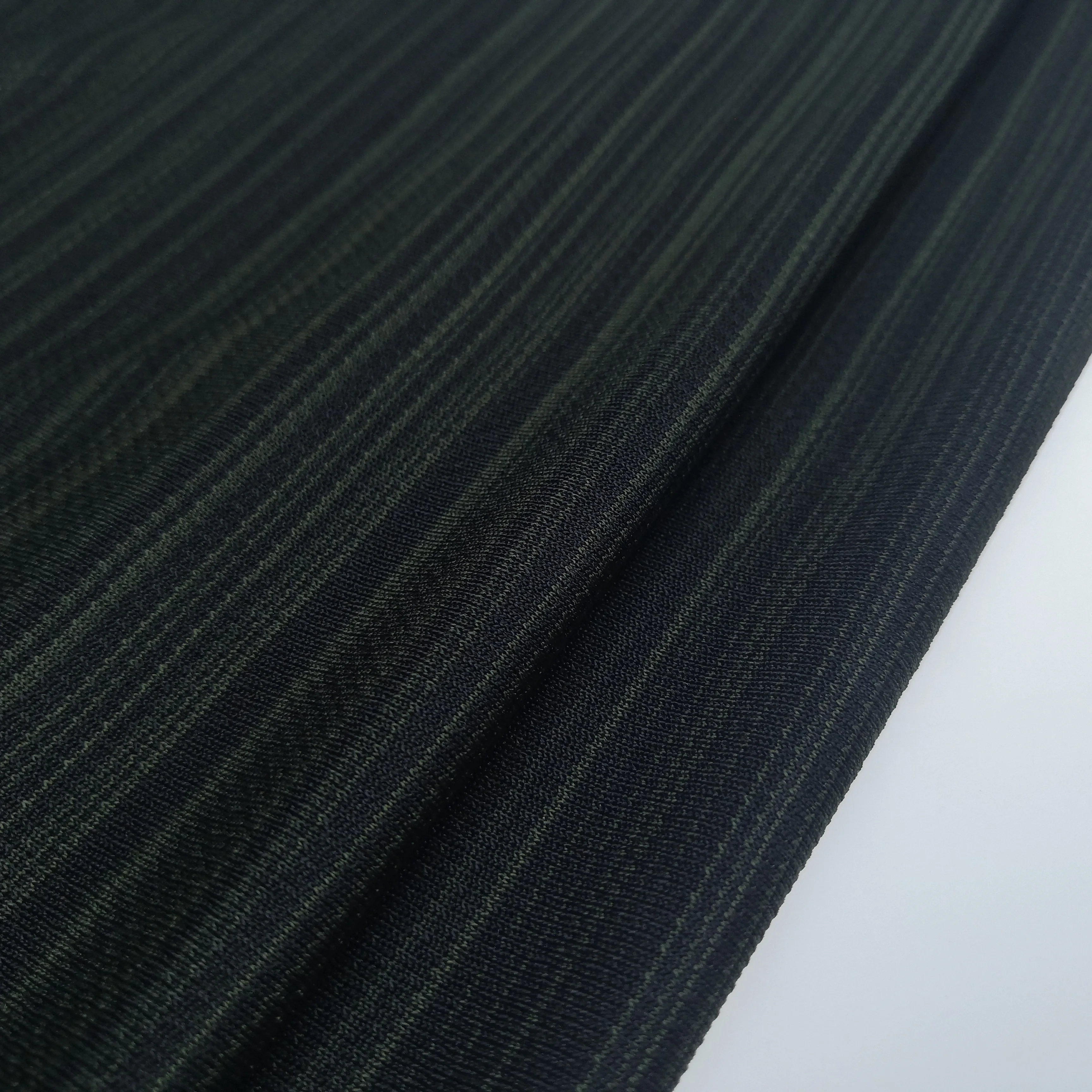 Mosquito net material child clothing wind through green black color knitted mesh fabric