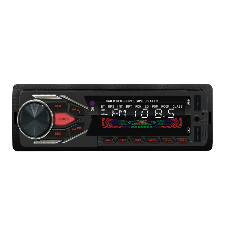 
 Двойной USB ЖК-дисплей автомобиля Mp3 музыкальный плеер FM радио автомобиль аудио громкой связи руководство по эксплуатации на английском языке автомобильный радиоприемник  