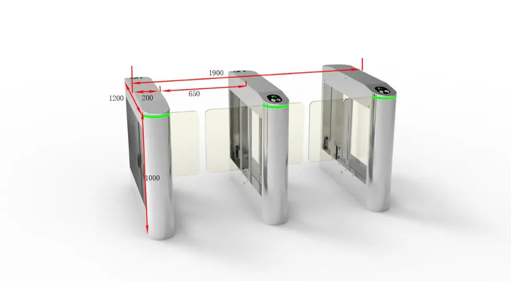 
Anti-collision Swing Barrier Gate Pedestrian Control RFID Swing Barrier Gates 
