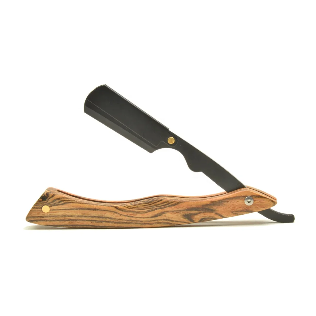 New 2023 Beard Folding Barber Shaver Knife Tool Professional Barber Straight Edge Custom Shaving Razor