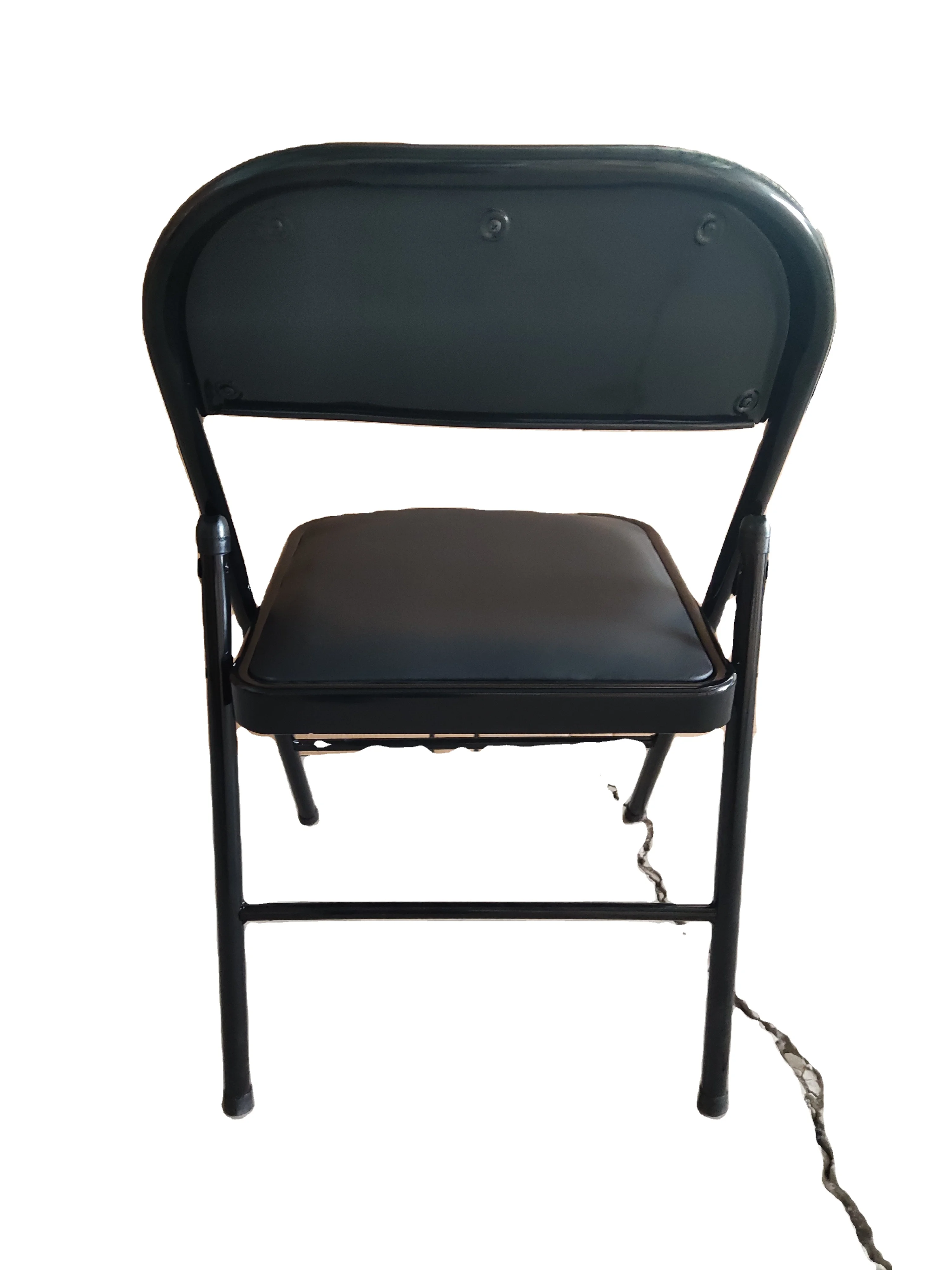 China Wholesale Meeting Room Office Furniture PU Seat Folding Chair Foldable chair  for Home Garden Banquet Reception School