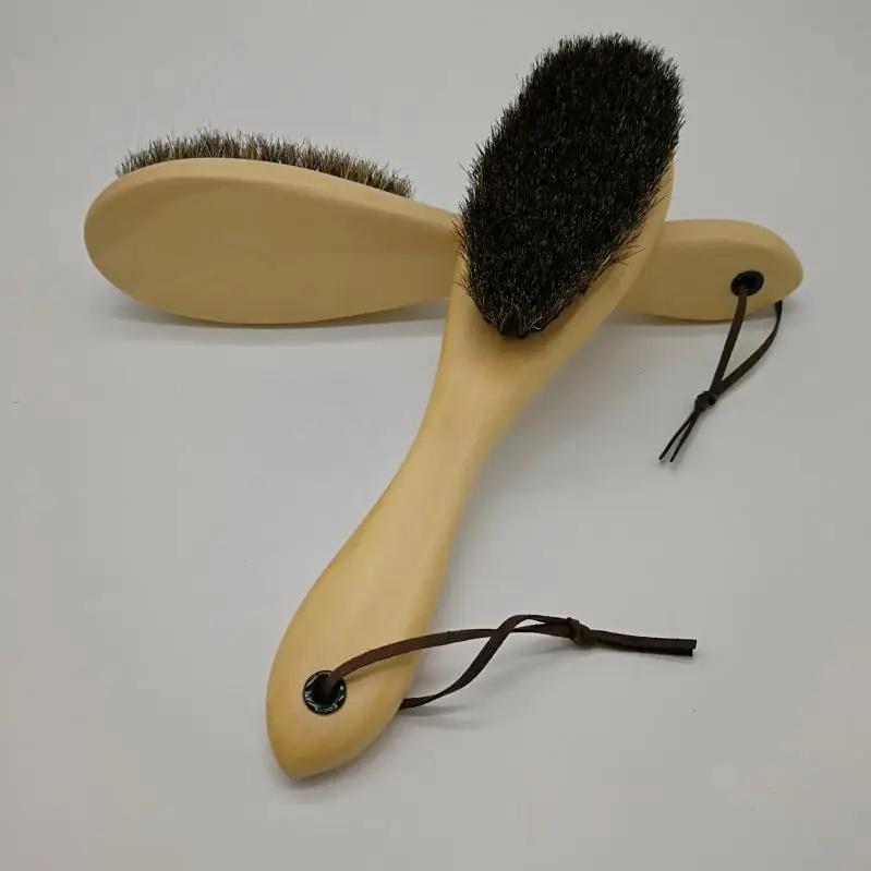 
Factory price magic wooden handle horse hair suit coat clothes brush 