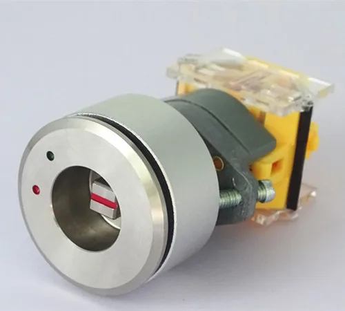 BENLEE 22mm white two-position four-corner selflocking button is embedded in the operation of the front ring elevator key switch