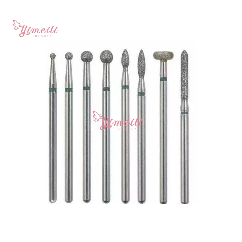Yimeili Spear Diamond Burr Nail Drill Bit Rotary Manicure Cutters Pedicure Tools Nail Drill Accessories Milling Cutter
