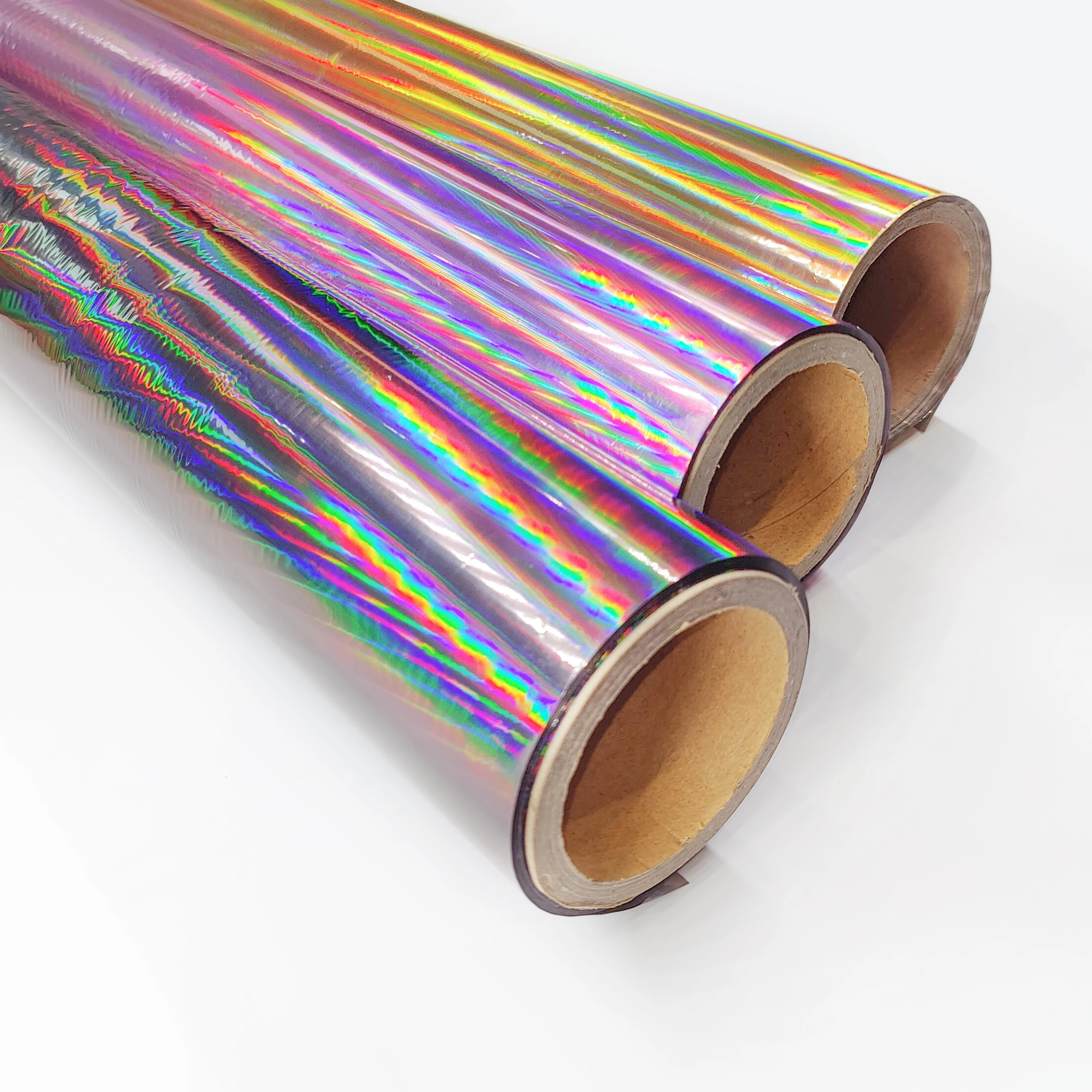 Xinjincheng Heat-resistant Eco-friendly PET based material Metallic Aluminum Holographic Heat Transfer Foil For Fabric