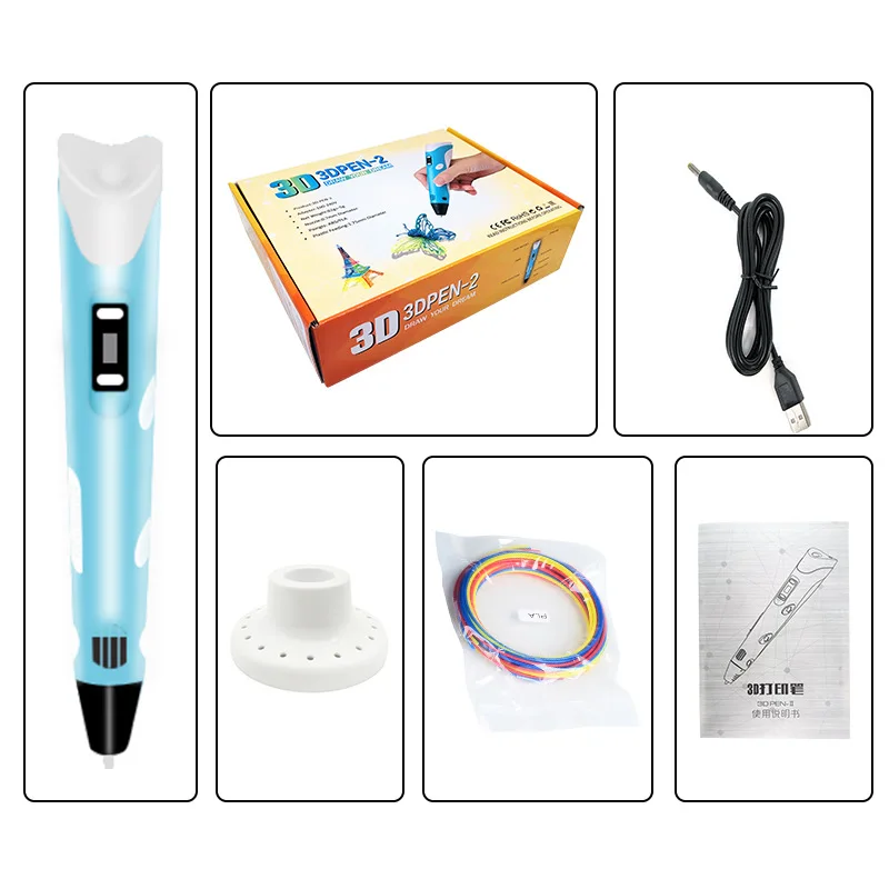 3D Printing Pen With LED Display Drawing Pen