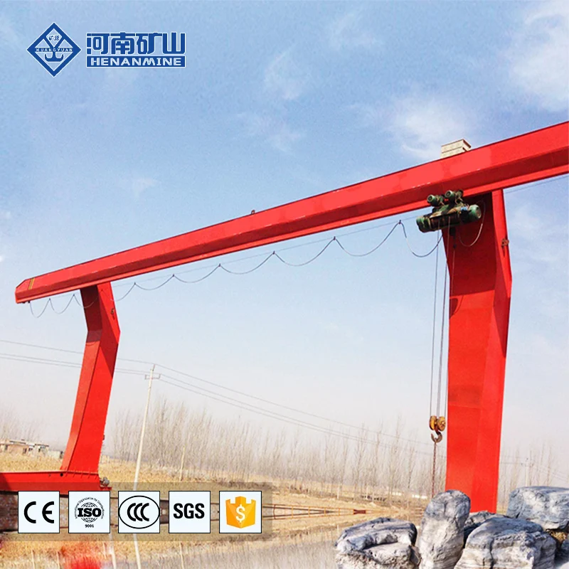 Best Seller Heavy Duty 10 ton 20 ton L Model Cabin Control Single Girder Mobile Rail Frame Crane